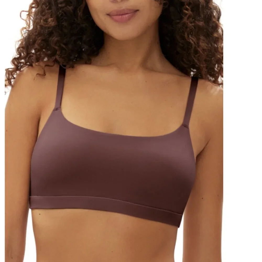 Gap GapBody Women's Super Stretch Scoop Bralette Brown Size M 9865